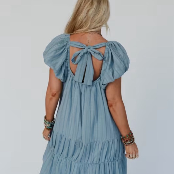 LOUNGE LUXE TIE BACK DRESS - BNWT - LARGE - Picture 4 of 6